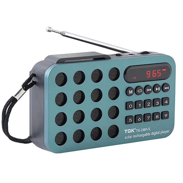 Rechargeable Portable FM Radio Mini Solar Bluetooth Wireless