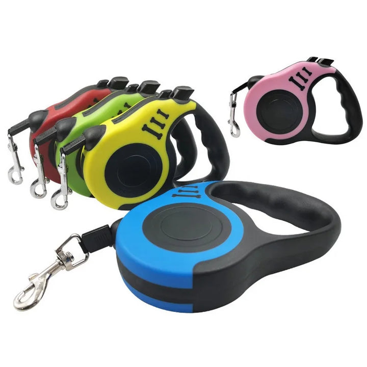 Retractable Dog Leash (3m/5m) – Strong & Flexible!