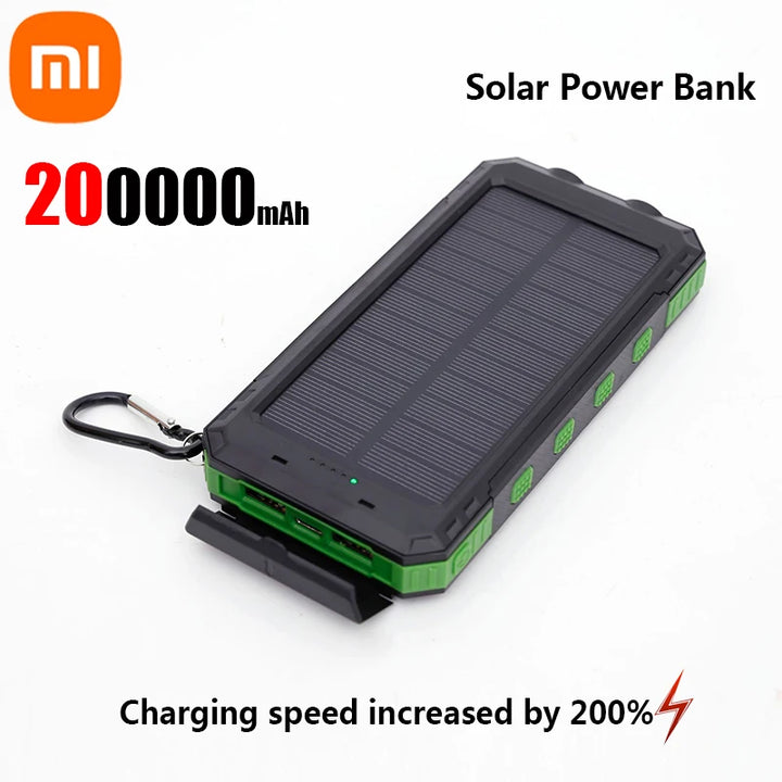 Xiaomi Solar Power Bank 200,000mAh – Fast Charge, Anywhere Power.